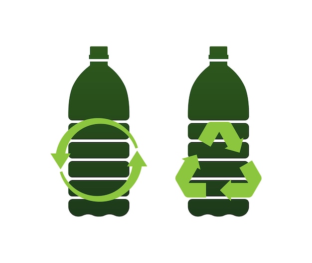 Vector recycling symbol recycling plastic environment ecology nature protection concept