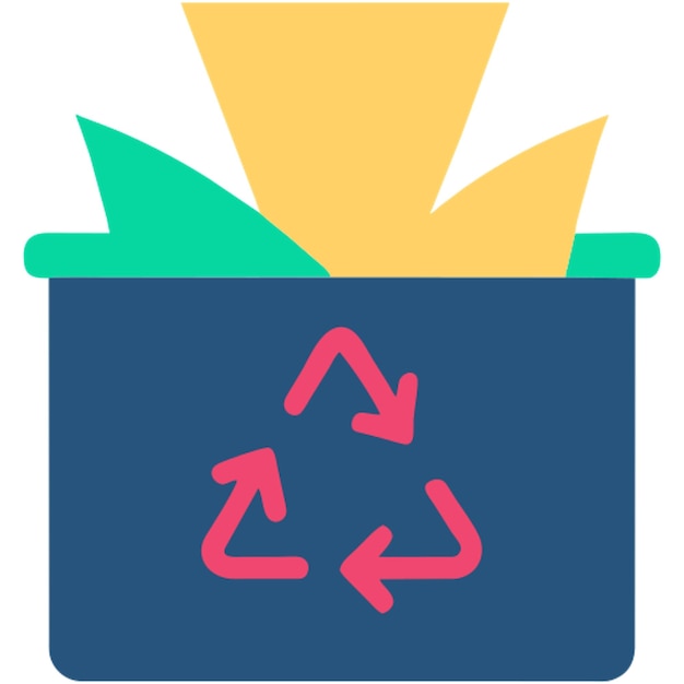 Vector recycling tissue paper icon