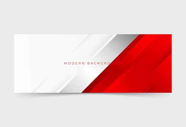 Red abstract banner backgroung slash silver memphis eps 10