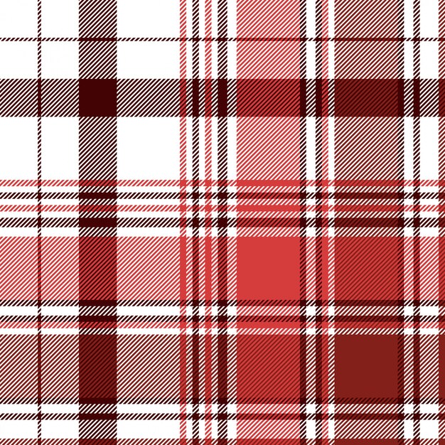 Red abstract check textile seamless pattern