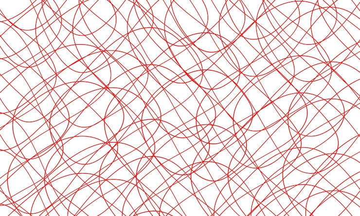 Vector red abstract line background