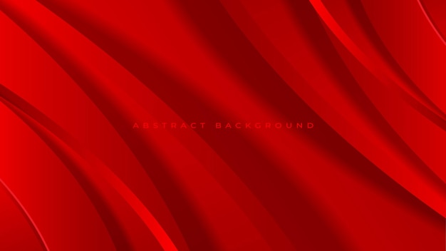 Vector red abstract waves background vector