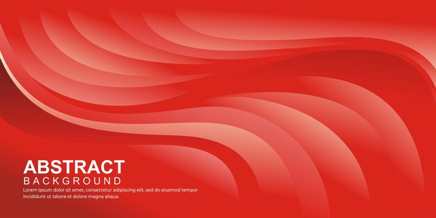 Vector red abstract wavy background vector