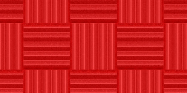 Vector red acoustic sound proof foam seamless pattern