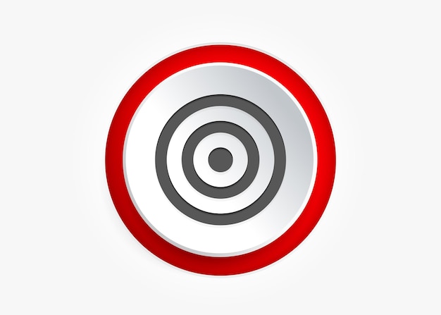 Red aim, arrow, idea, perfect hit, winner, target, goal, success, pin icon symbol sign Target icon