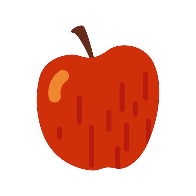 Red apple autumn vector illustration and icon EPS10