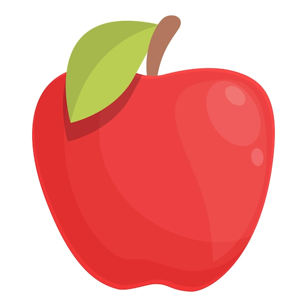 빨간 사과 아이콘 만화 벡터 스포츠 건강 건강한 라이프 스타일