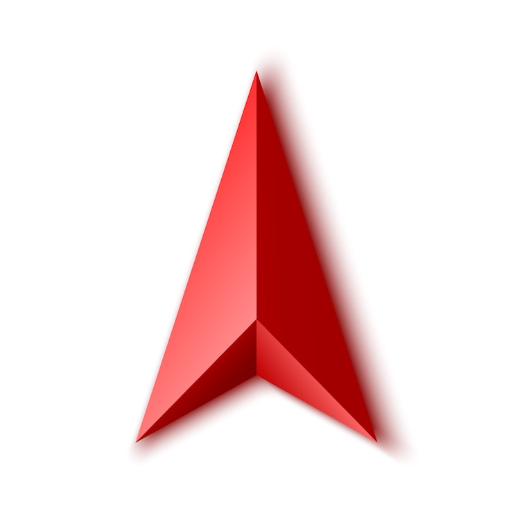 Vector red arrow.