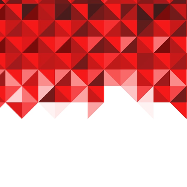 Vector red background in low poly style