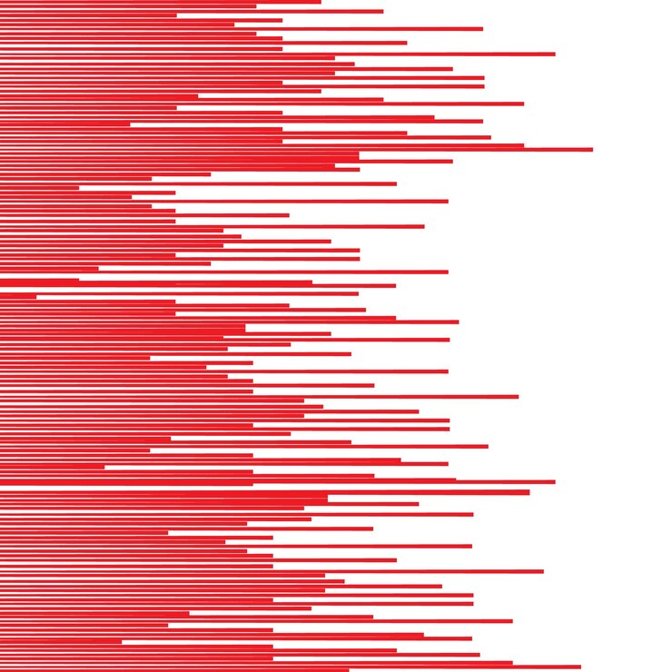 Vector a red background with a line of white lines with a red background