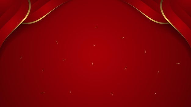 Red Background with luxury gold