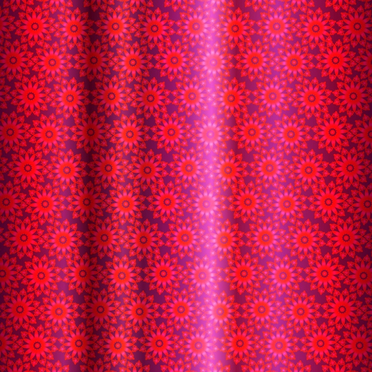 वेक्टर a red background with a pattern of flowers