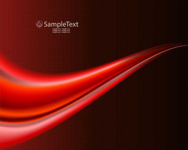 Vector red background with place for text