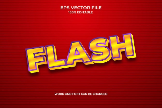 중간에 flash라는 단어가 있는 빨간색 배경.