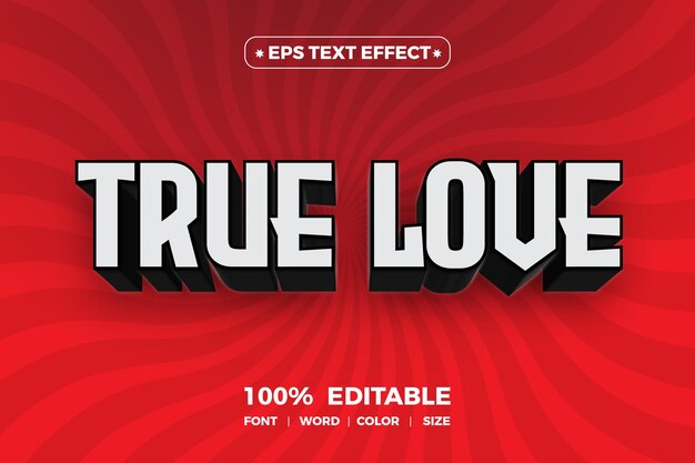 लाल रंग की पृष्ठभूमि पर "True" शब्द लिखा है