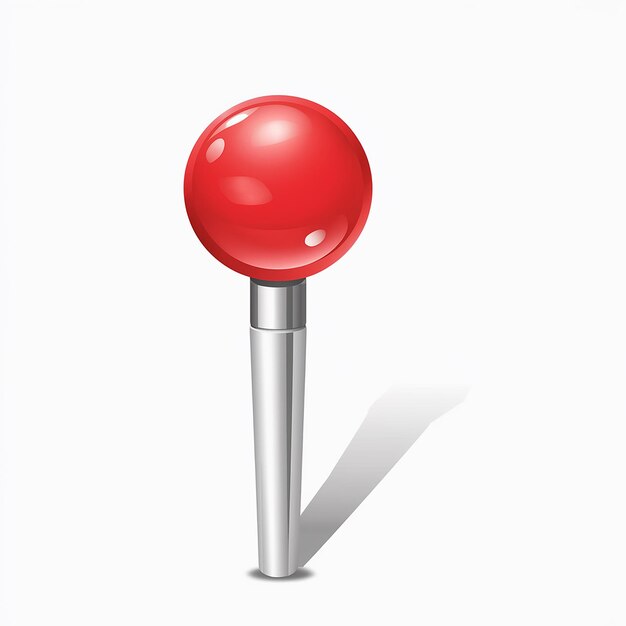 Vector a red ball with a white arrow pointing to the right