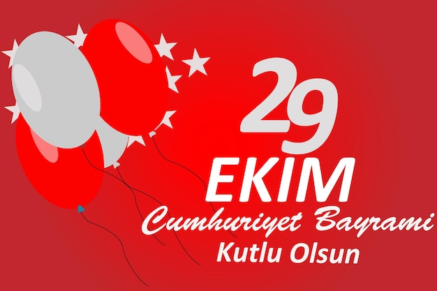 Red ballons for turkey ekim 29