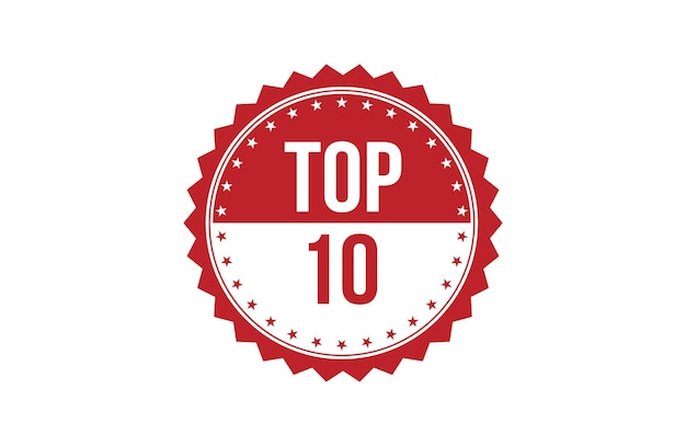 색 배경에 고립된 빨간색  10