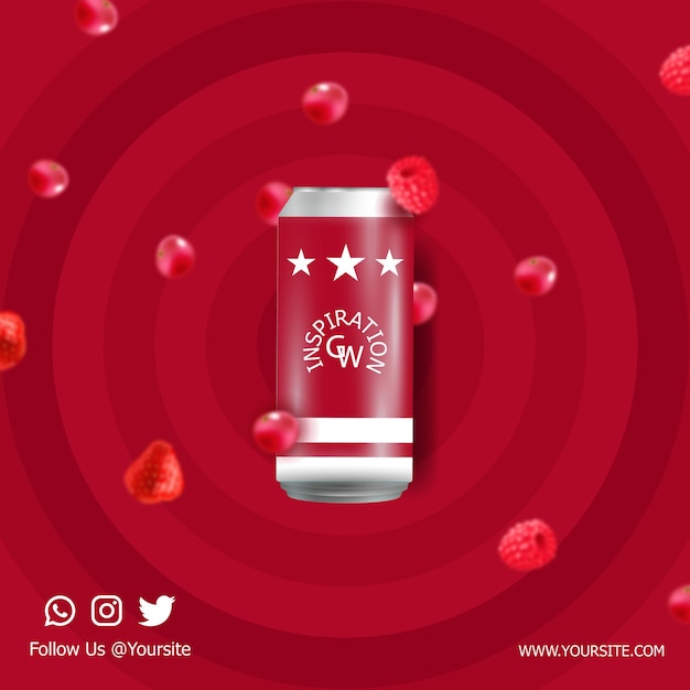 Red Berry Varians Drink Promotie Ovaal