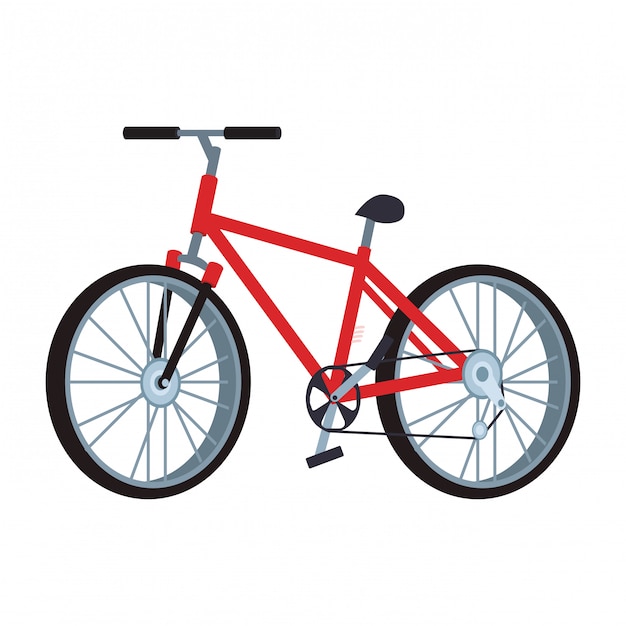 Red bicicle icon