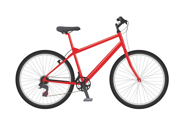 Red bicycle