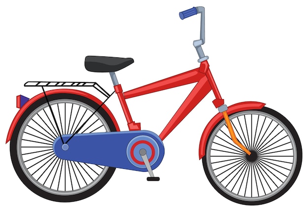 A red bicycle