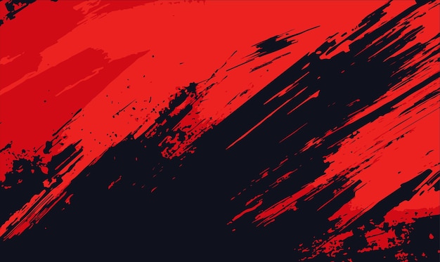 赤と黒のブラッシュストロークの背景