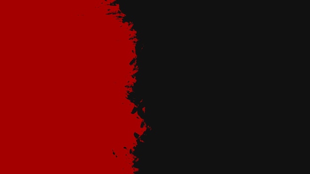 Vector red and black brush stroke banner background