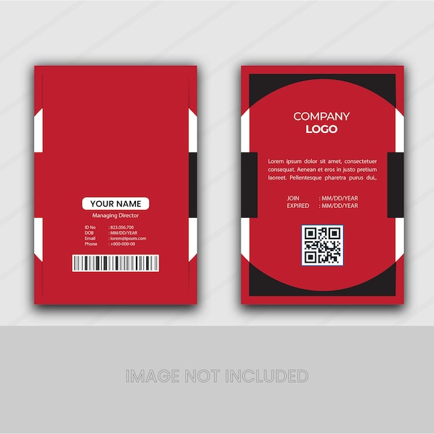 Vector a red and black business card that says germany logo.