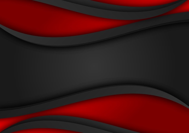 Red and black color geometric background