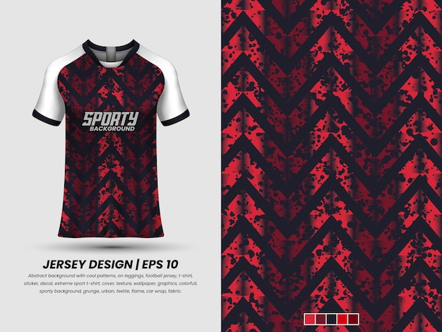 A red and black jersey for sporty