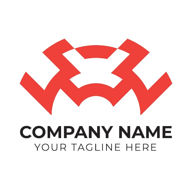 A red and black logo for a company called your tagline