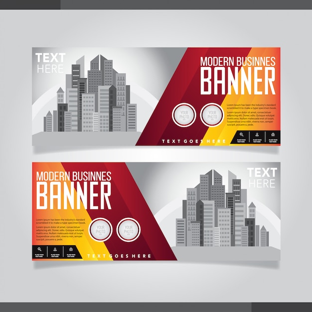 Red and black modern creative business card and name card