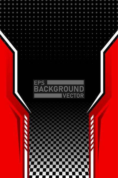 Vector red and black racing background
