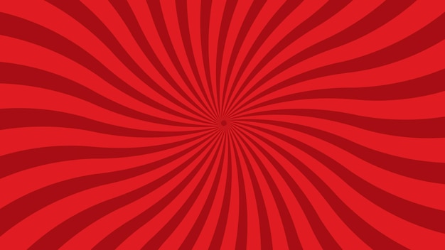 Red and black spirals in a spiral pattern twisted rays background