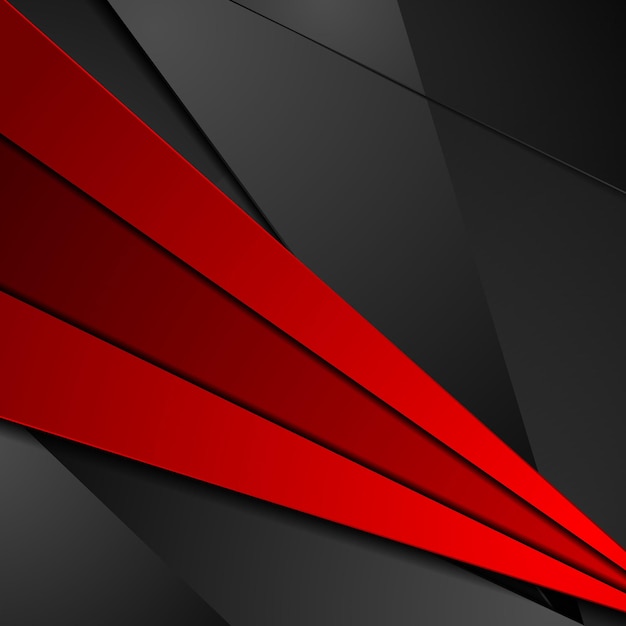 Red and black tech corporate abstract background