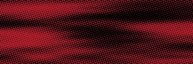 Красный черный векторный фон полутоновых точек фон исчезающая точка