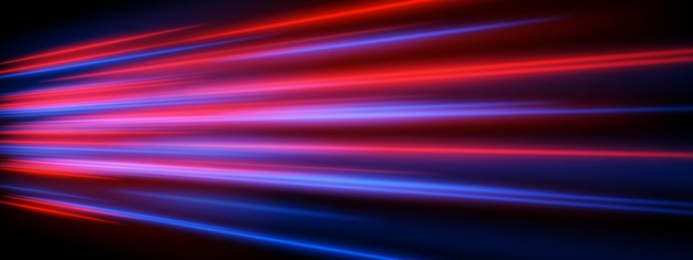 red and blue laser lines sharp directional glow beams with motion blur and center focus fast light burst