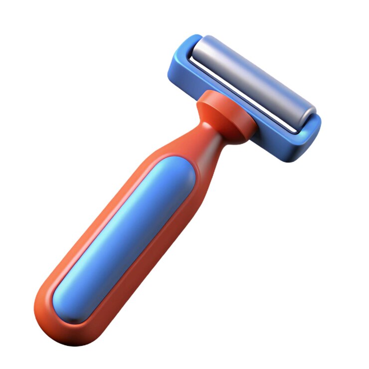 वेक्टर red and blue plastic roller