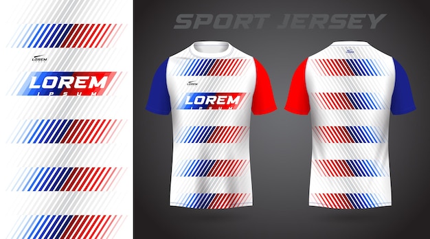 red blue shirt sport jersey design