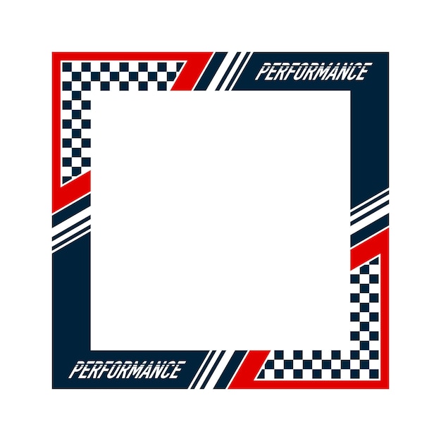 Red and blue sport car decals frame 3