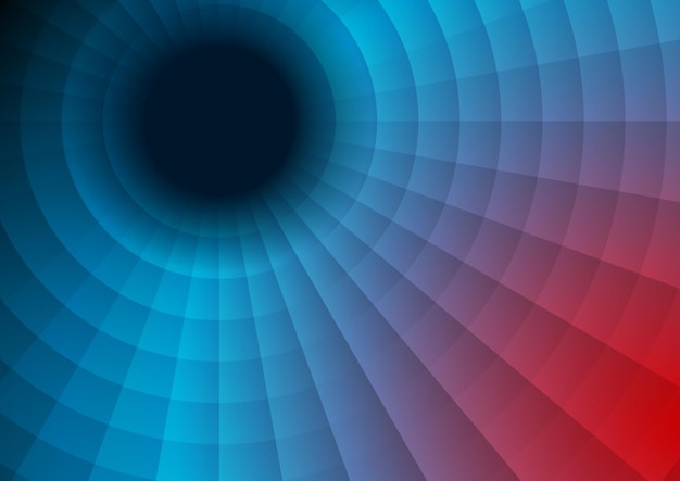 Red and blue technology swirl circle background