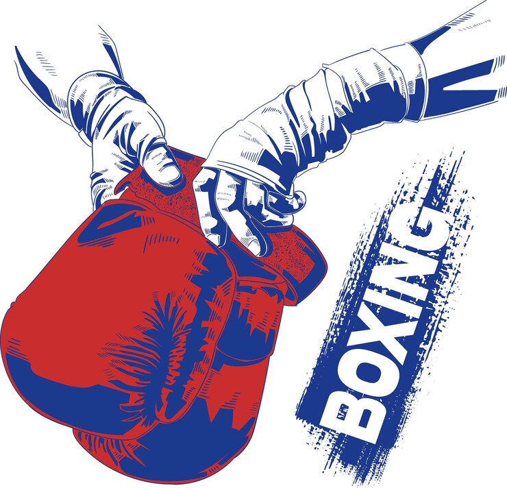 वेक्टर red boxing glove illustration