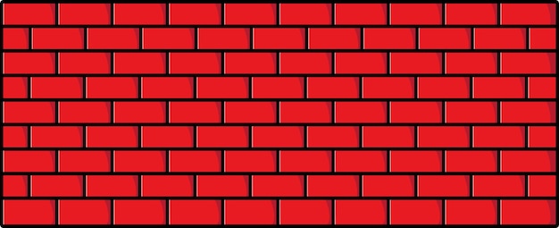 Red brick texture background vector