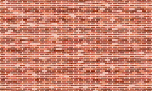 Vector red brick wall background