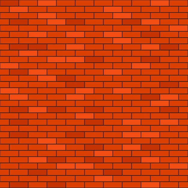 Red brick wall seamless background