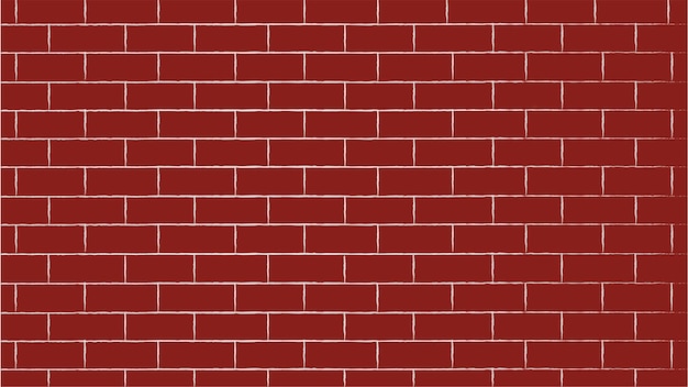 Red brick wall vector illustration background