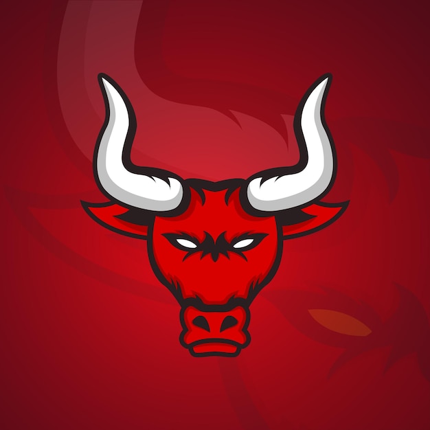 Premium Vector | Red bull esport logo illustration of the red bull for  esport logo