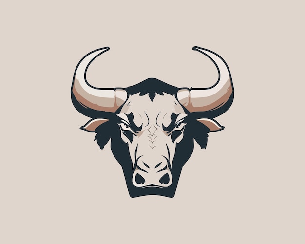 red bull head logo design