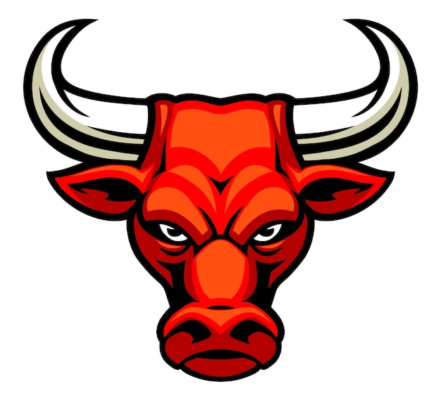 Red bull head mascot